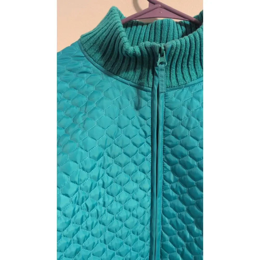 For Cynthia Full-Zip Quilted & Sweater Jacket - Picture 3 of 5